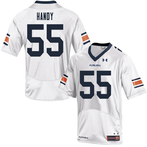 Auburn Tigers Men's Jaren Handy #55 White Under Armour Stitched College 2020 NCAA Authentic Football Jersey QMY3674UP